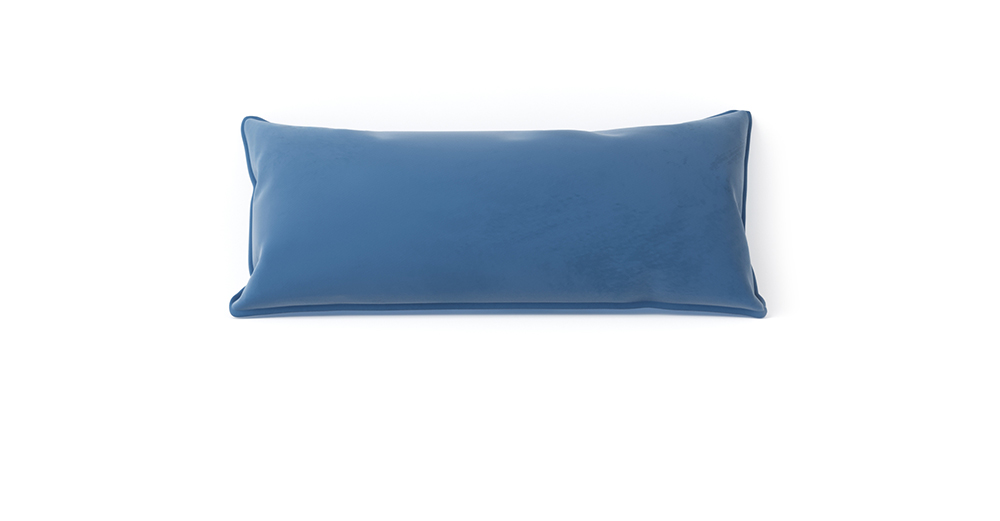 Декоративная подушка (40х90) голубая