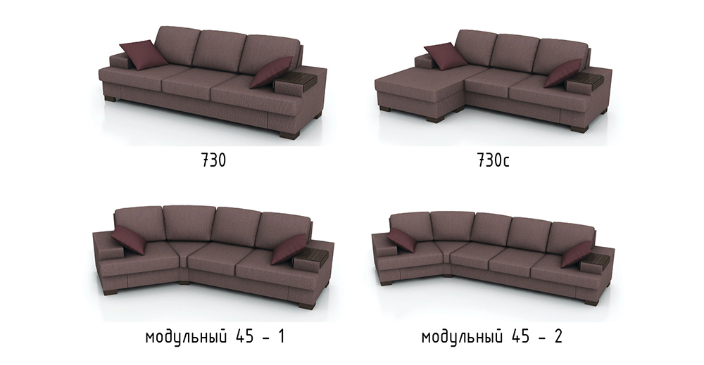 Модульный угловой диван-кровать Адель комфорт