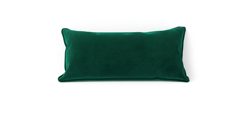 Декоративная подушка (40х80) зеленая