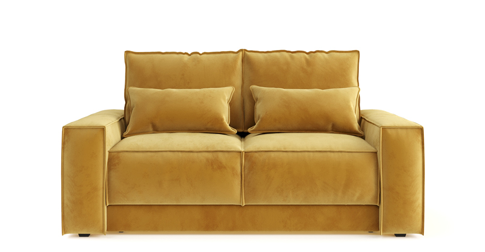 Диван-кровать Модесто 188 см выкатной желтый