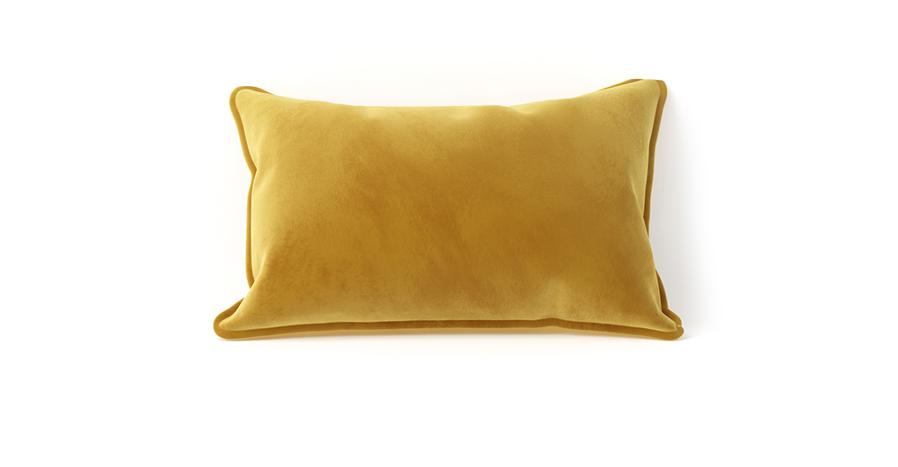 Декоративная подушка (40х60) желтая