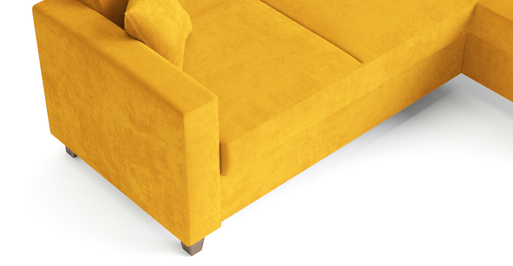 Диван-кровать Эмилио 9у3п желтый