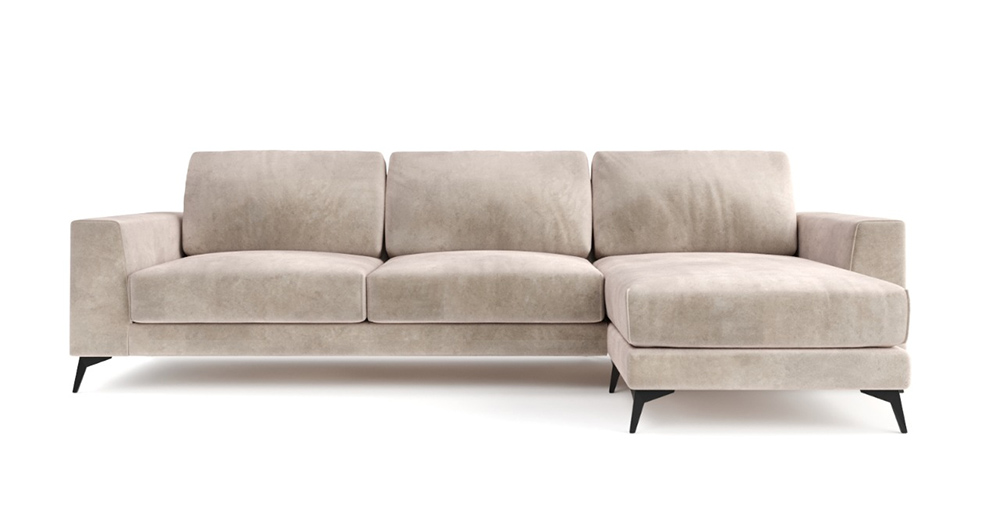 Купить трехместный бежевый угловой диван модели «Сканди 766cs» вСанкт-Петербурге