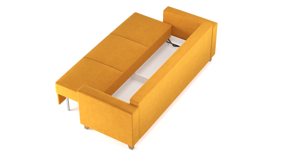 Диван-кровать Эмилио 935с (еврокнижка) желтый