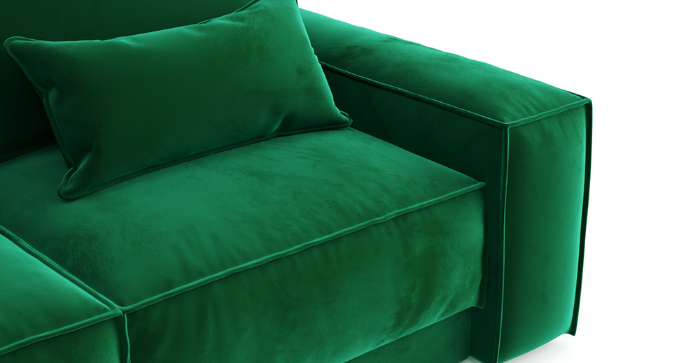 Диван-кровать Модесто 228 выкатной зеленый