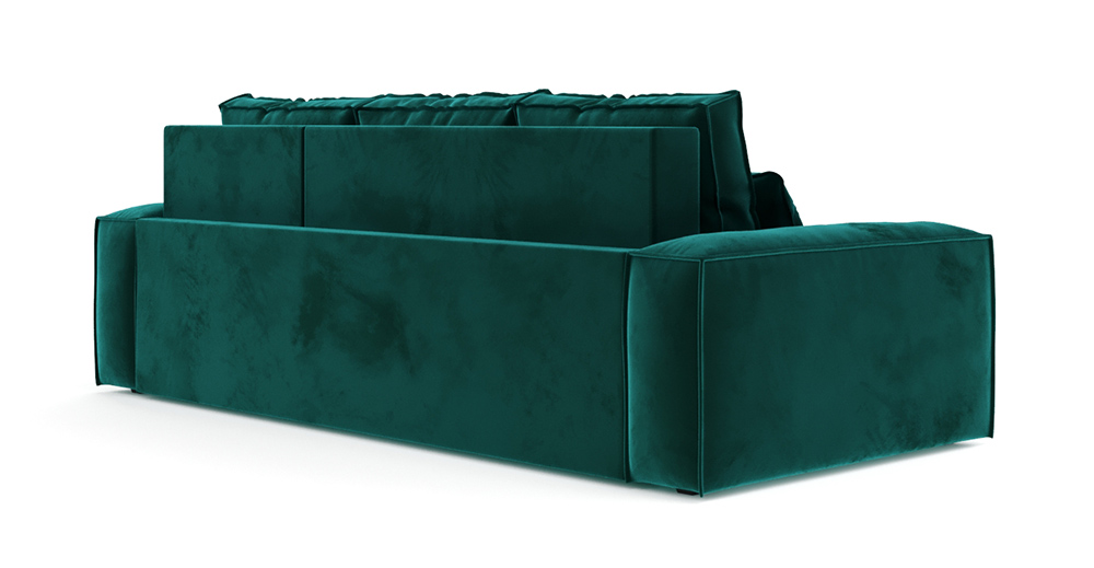 Диван-кровать Модесто 258 см угловой зеленый