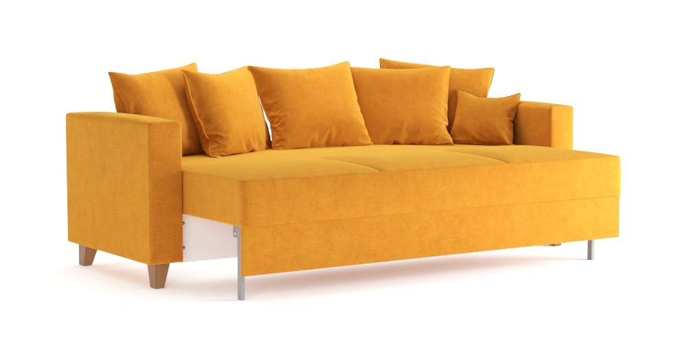 Диван-кровать Эмилио 935а (еврокнижка) желтый