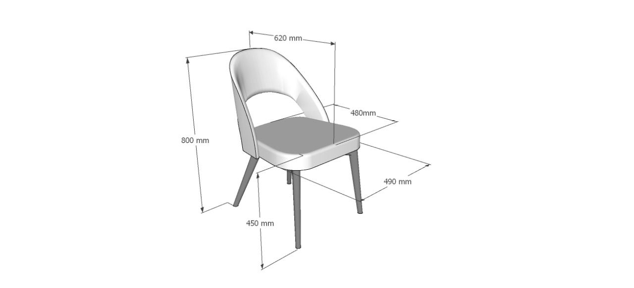 Обеденный стул — Стокгольм-22 фиолетовый